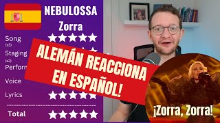 Alemán reacciona a Zorra de Nebulossa EN ESPAÑOL  ESPAÑA EUROVISIÓN 2024 [upl. by Sigmund]