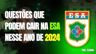 Treino de resolução  Questões de Matemática  ESA  AMASSANDO A ESA  PARTE 2 [upl. by Feeney598]