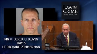 MN v Derek Chauvin Trial Day 5  Lt Richard Zimmerman  MPD Homicide Unit [upl. by Swainson668]