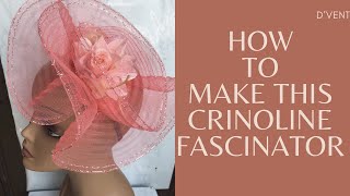 HOW TO MAKE DIY THIS CRINOLINE FASCINATOR [upl. by Aikemet]