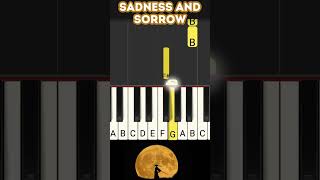 Sadness and Sorrow Piano Tutorial Easy and Slow Sad Song From Naruto Toshio Masuda [upl. by Stclair]