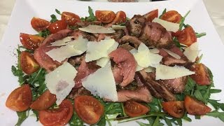 Tagliata di Manzo con Rucola e Grana [upl. by Eltrym]