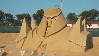 Burgas Sand Sculptures Festival 2020  Пясъчен фестивал  Бургас 2020 [upl. by Annohsal]