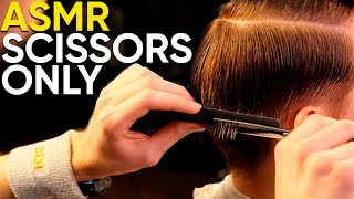 ASMR BARBER 💈 Scissors Only Mens Haircut No Talking [upl. by Arleen]