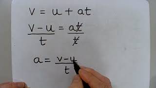 Rearranging SUVAT equations 1 [upl. by Berkow]