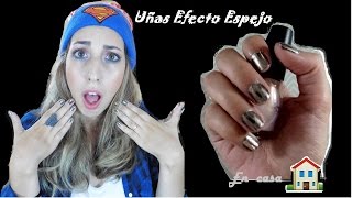 Uñas Efecto EspejoChrome en CASA SIN LÁMPARA NI ESMALTES DE GEL [upl. by Attelocin439]