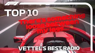 Sebastian Vettels Top 10 Radio Moments in F1 [upl. by Mccullough415]