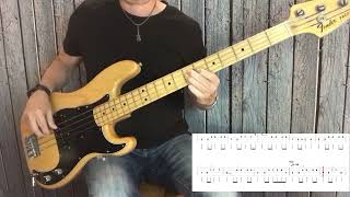 quotYou Are The Womanquot  Firefall  bass tab amp cover  FRANKS BASS COVERS [upl. by Arahd80]