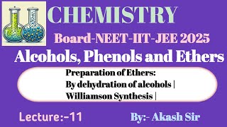 Preparation of ethers  class 12th Chemistry alcoholphenolether ether williamson neet2025 [upl. by Iznek]