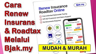 Cara Renew Insurans dan Roadtax melalui Bjakmy Murah dan Senang [upl. by Aihsila]