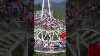 worlds largest glass bridge  sky City Huangshi youtubeshorts [upl. by Hoseia]