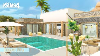 Desert Villa 🌵│Desert Luxe Kit│No CC│Sims 4 Stop Motion Build [upl. by Notsa]