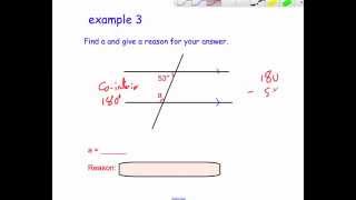 Angles Parallel Lines  Corbettmaths [upl. by Epuladaugairam]