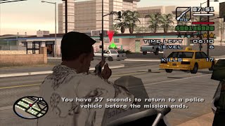 Vigilante Mission Using A Rifle  GTA San Andreas [upl. by Eibbob]