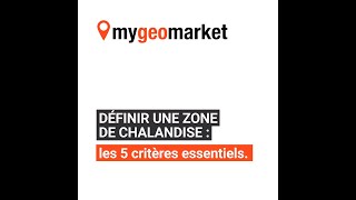 Zone de chalandise  les 5 critères essentiels pour implanter un commerce [upl. by Elawalo]