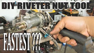 DIY Riveter Nut Gun With Bicycle Parts [upl. by Lindemann]