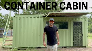 Shipping Container Tiny Home Solo BuildStart to Finish [upl. by Demott]