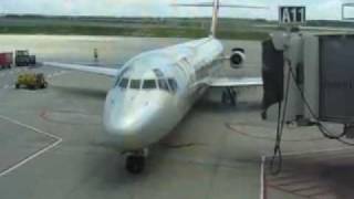 DC9 Ground Reverser Powerback [upl. by Ennoryt208]