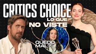 CRITICS CHOICE AWARDS 2024 TODO lo que NO VISTE  Mejores Momentos  Ganadores Chisme y más [upl. by Nylde641]