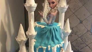 PASTEL DE FROZEN torta de frozen decoracion sencilla [upl. by Airamak]