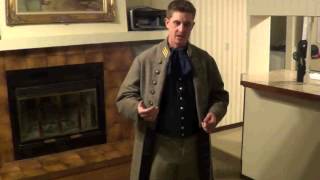 Civil War Confederate Officers Frock Coat amp Uniform [upl. by Sibelle]