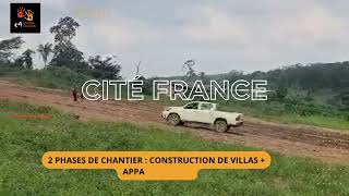 Phase 1 du chantier  Projet immobilier à Abidjan  Ebimpé en Côtedivoire [upl. by Ennayt411]