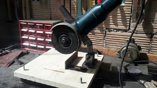 supporto smerigliatrice fai da te homemade angle grinder stand [upl. by Adnorehs904]