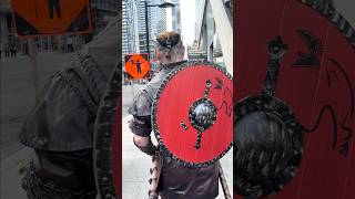 Ragnar Lothbrok Walking in Public reactionvideo costume vikings ragnarlothbrok foryou fashion [upl. by Montgomery774]