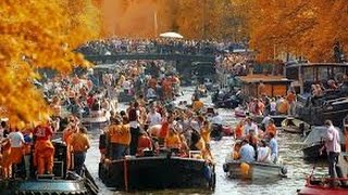 Kings Day Amsterdam 2016  Best Party Boats at Koningsdag [upl. by Issac]