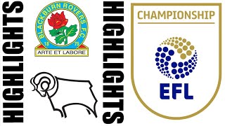 Blackburn Rovers vs Derby County 42 Highlights amp Goals  EFL Championship 20242025 [upl. by Mosera]