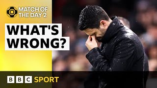 Whats wrong at Arsenal Does Mikel Arteta need a new striker  Match of the Day 2 [upl. by Zampino]