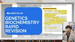 MOLECULAR BIOLOGY  BIOCHEMISTRY  HARSH KOLHE [upl. by Ruomyes806]