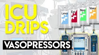 Vasopressors Part 1  ICU Drips [upl. by Gilson]