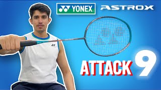 Yonex Astrox Attack 9 Review in 2024  Best racket under ₹2000 [upl. by Imogene409]