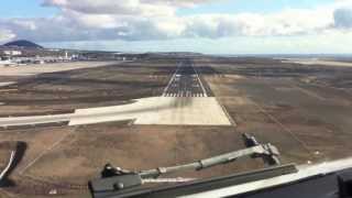 Captains View Landing at Reina Sofia TENERIFE in FULL HD [upl. by Yahs983]