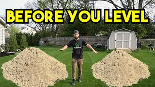 Do THIS BEFORE Leveling YOUR Lawn Pt 2 Lawn Leveling [upl. by Tnecnivleahcim433]