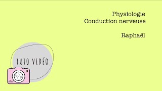 Physiologie – Conduction nerveuse [upl. by Boles]