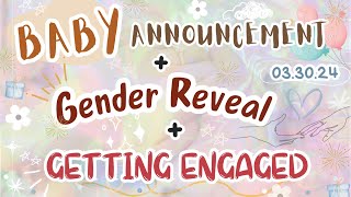 PREGNANCY ANNOUNCEMENT🙈GENDER REVEAL👶🏻GETTING ENGAGED👩🏻‍❤️‍👨🏻💖 [upl. by Reyem]