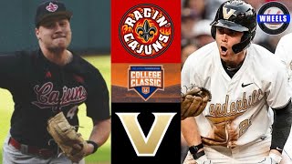 Louisiana vs 9 Vanderbilt  Astros Foundation College Classic  2024 College Baseball Highlights [upl. by Nosiaj]