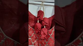 सुंदर ब्लाउज लटकन  rose fabric latkan cutting and stitching at home  trending tassels design [upl. by Aynekat660]