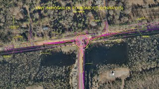 Hogan Ln amp Hwy 64 Roundabout presentation  ArDOT Job 080634 [upl. by Tigirb]