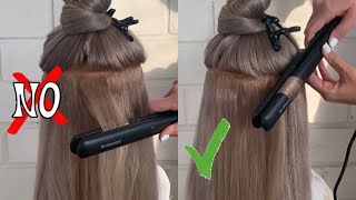 How to curl hair with flat iron Curls tutorial [upl. by Shenan477]