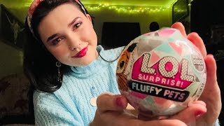 ASMR LOL Surprise Unboxing FLuffy Pets  🐈 [upl. by Lisha]