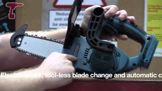 Makita BUC122 18V 14in115mm LXT Chainsaw [upl. by Cinamod]