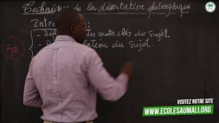 Cours  Terminale  Philosophie  Technique de dissertation Introduction Mr Doumbia [upl. by Afatsuom541]