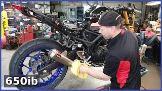 2019 Yamaha R3  Akrapovic FULL EXHAUST Installed [upl. by Roper610]