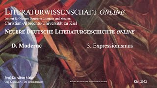 Literaturgeschichte online  Moderne Expressionismus  van Hoddis Weltende 16 von 17 [upl. by Ecadnarb]