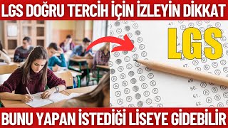 2024 LGS Doğru tercih için nelere dikkat edilmeli [upl. by Roderic]