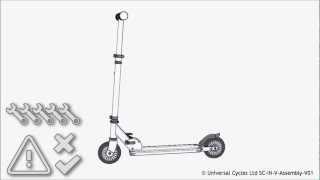 Inline Scooter Assembly instructions [upl. by Sillyhp]