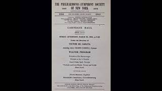 Wagner concert FarrellDe SabataNYPCarnegie Hall 1951 [upl. by Noseimaj37]